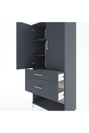 Hyperion Dolap 3 Raflı 2 Çekmeceli 2 Kapaklı 88x44x195 - S60M039V5B