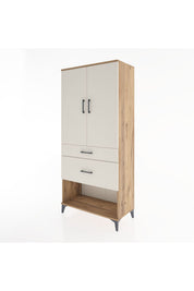 Hyperion Dolap 3 Raflı 2 Çekmeceli 2 Kapaklı 88x44x195 - S60M039V7B