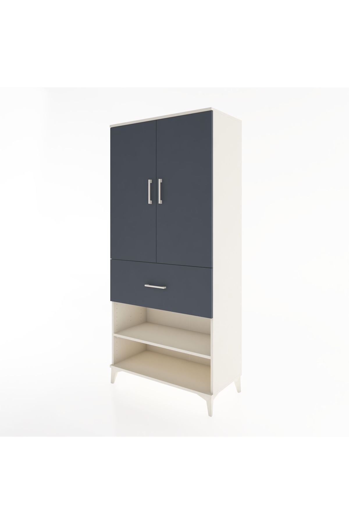 Hyperion Dolap 2 Raflı Tek Çekmeceli Tek Askılı 88x44x195 - S60M040V2B