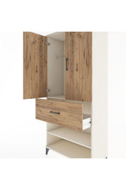 Hyperion Dolap 2 Raflı Tek Çekmeceli Tek Askılı 88x44x195 - S60M040V3B