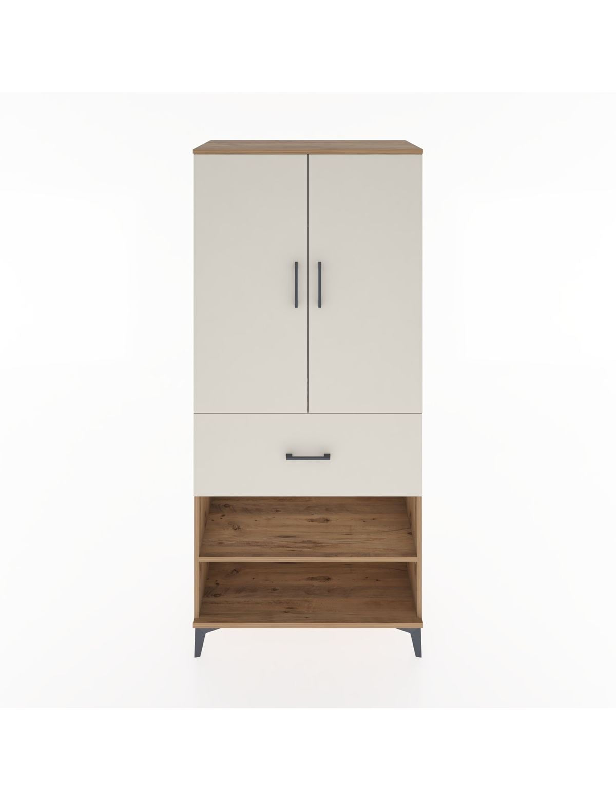 Hyperion Dolap 2 Raflı Tek Çekmeceli Tek Askılı 88x44x195 - S60M040V7B