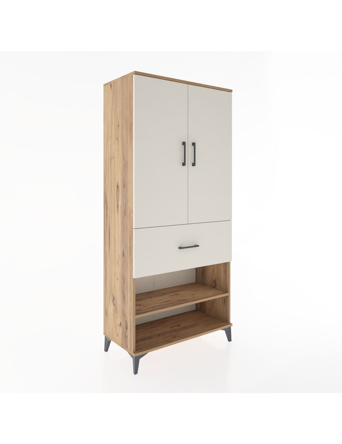 Hyperion Dolap 2 Raflı Tek Çekmeceli Tek Askılı 88x44x195 - S60M040V7B