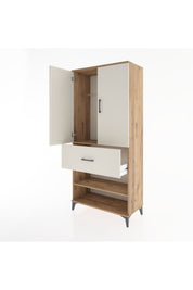 Hyperion Dolap 2 Raflı Tek Çekmeceli Tek Askılı 88x44x195 - S60M040V7B