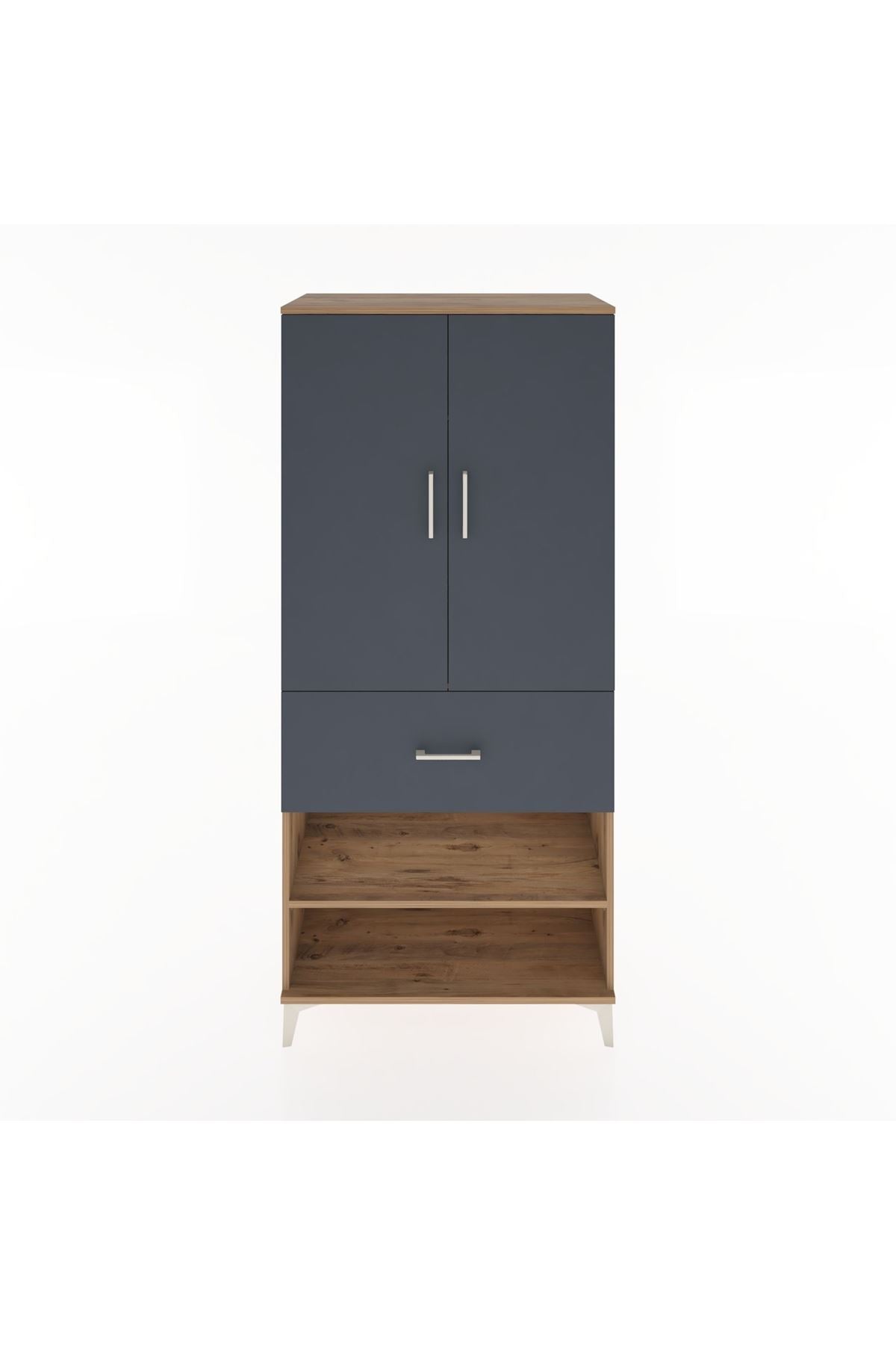 Hyperion Dolap 2 Raflı Tek Çekmeceli Tek Askılı 88x44x195 - S60M040V8B