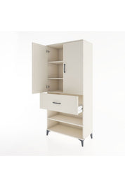 Hyperion Dolap 4 Raflı Tek Çekmeceli 2 Kapaklı 88x44x195 - S60M041V1B