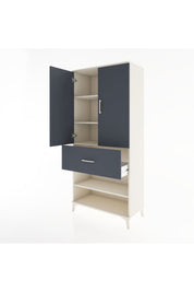 Hyperion Dolap 4 Raflı Tek Çekmeceli 2 Kapaklı 88x44x195 - S60M041V2B