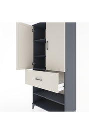 Hyperion Dolap 4 Raflı Tek Çekmeceli 2 Kapaklı 88x44x195 - S60M041V4B