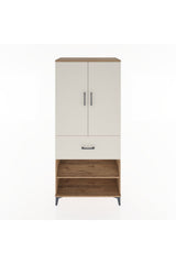 Hyperion Dolap 4 Raflı Tek Çekmeceli 2 Kapaklı 88x44x195