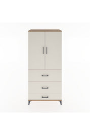 Hyperion Dolap Tek Raflı 3 Çekmeceli Tek Askılı 88x44x195 - S60M042V7B