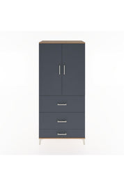 Hyperion Dolap Tek Raflı 3 Çekmeceli Tek Askılı 88x44x195 - S60M042V8B