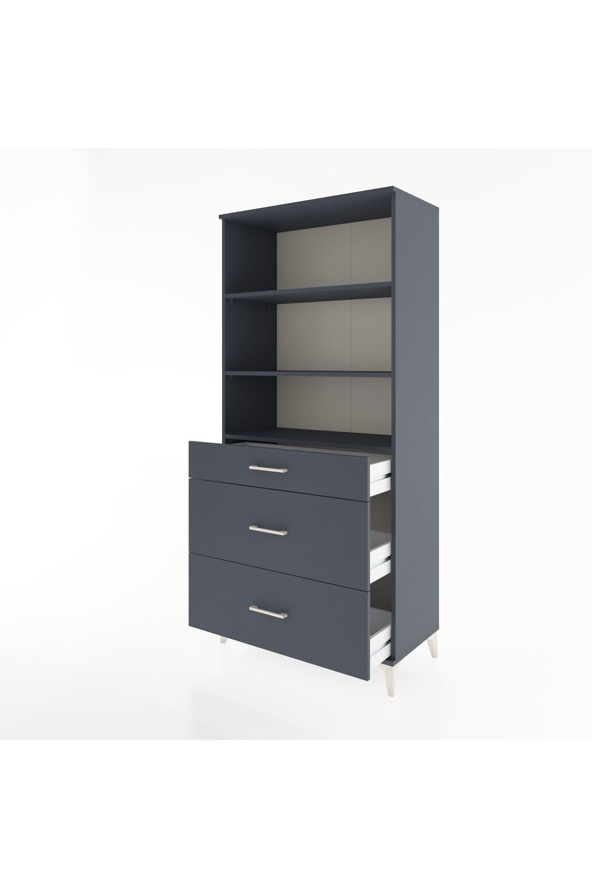 Hyperion Dolap 3 Raflı 3 Çekmeceli 88x44x195 - S60M043V5B