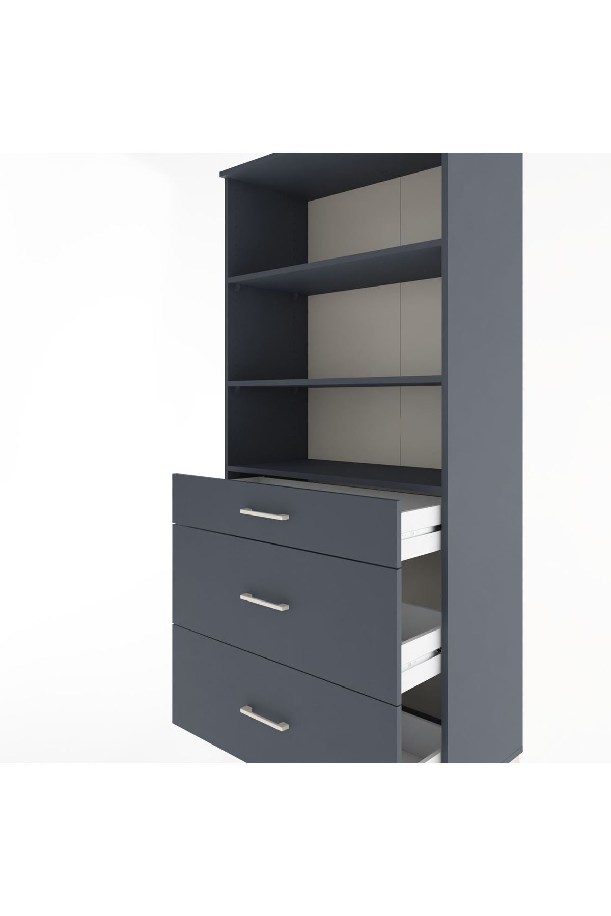 Hyperion Dolap 3 Raflı 3 Çekmeceli 88x44x195 - S60M043V5B