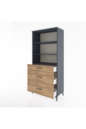 Hyperion Dolap 3 Raflı 3 Çekmeceli 88x44x195 - S60M043V6B