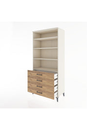 Hyperion Dolap 4 Raflı 4 Çekmeceli 88x44x195 - S60M044V3B