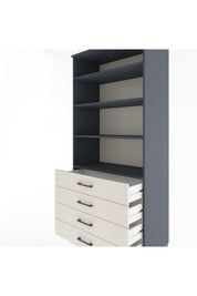 Hyperion Dolap 4 Raflı 4 Çekmeceli 88x44x195 - S60M044V4B