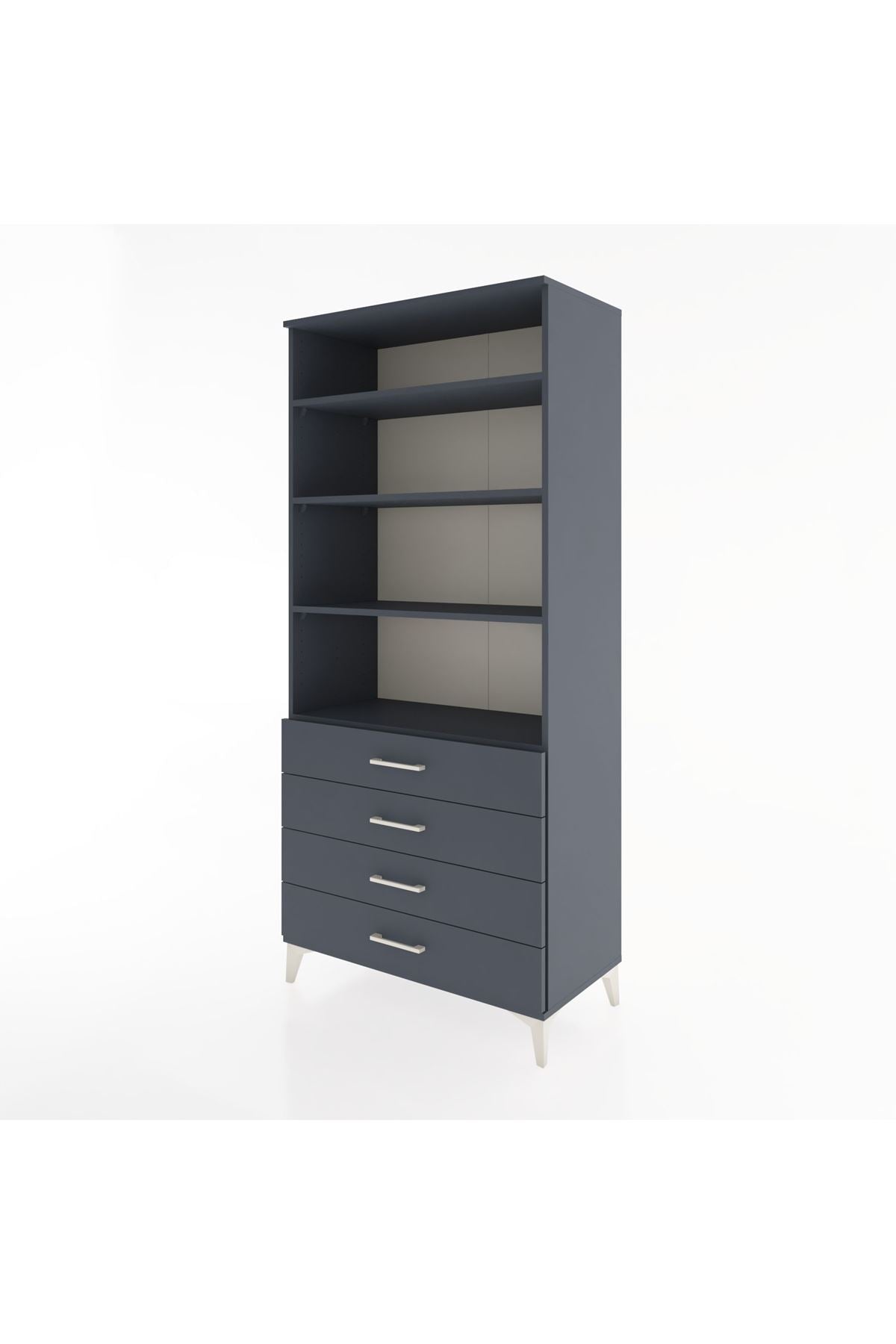 Hyperion Dolap 4 Raflı 4 Çekmeceli 88x44x195 - S60M044V5B