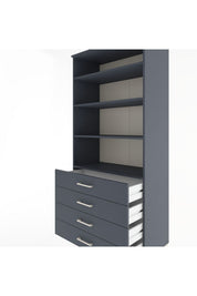 Hyperion Dolap 4 Raflı 4 Çekmeceli 88x44x195 - S60M044V5B