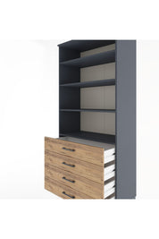 Hyperion Dolap 4 Raflı 4 Çekmeceli 88x44x195 - S60M044V6B