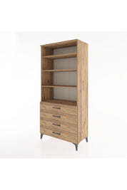 Hyperion Dolap 4 Raflı 4 Çekmeceli 88x44x195 - S60M044V9B