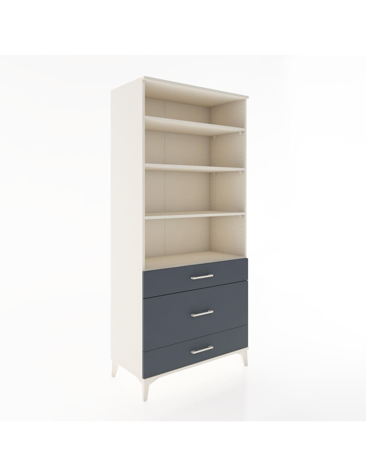 Hyperion Dolap 4 Raflı 3 Çekmeceli 88x44x195 - S60M045V2B