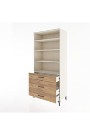 Hyperion Dolap 4 Raflı 3 Çekmeceli 88x44x195 - S60M045V3B