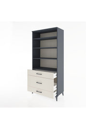 Hyperion Dolap 4 Raflı 3 Çekmeceli 88x44x195 - S60M045V4B