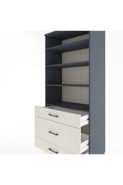Hyperion Dolap 4 Raflı 3 Çekmeceli 88x44x195 - S60M045V4B