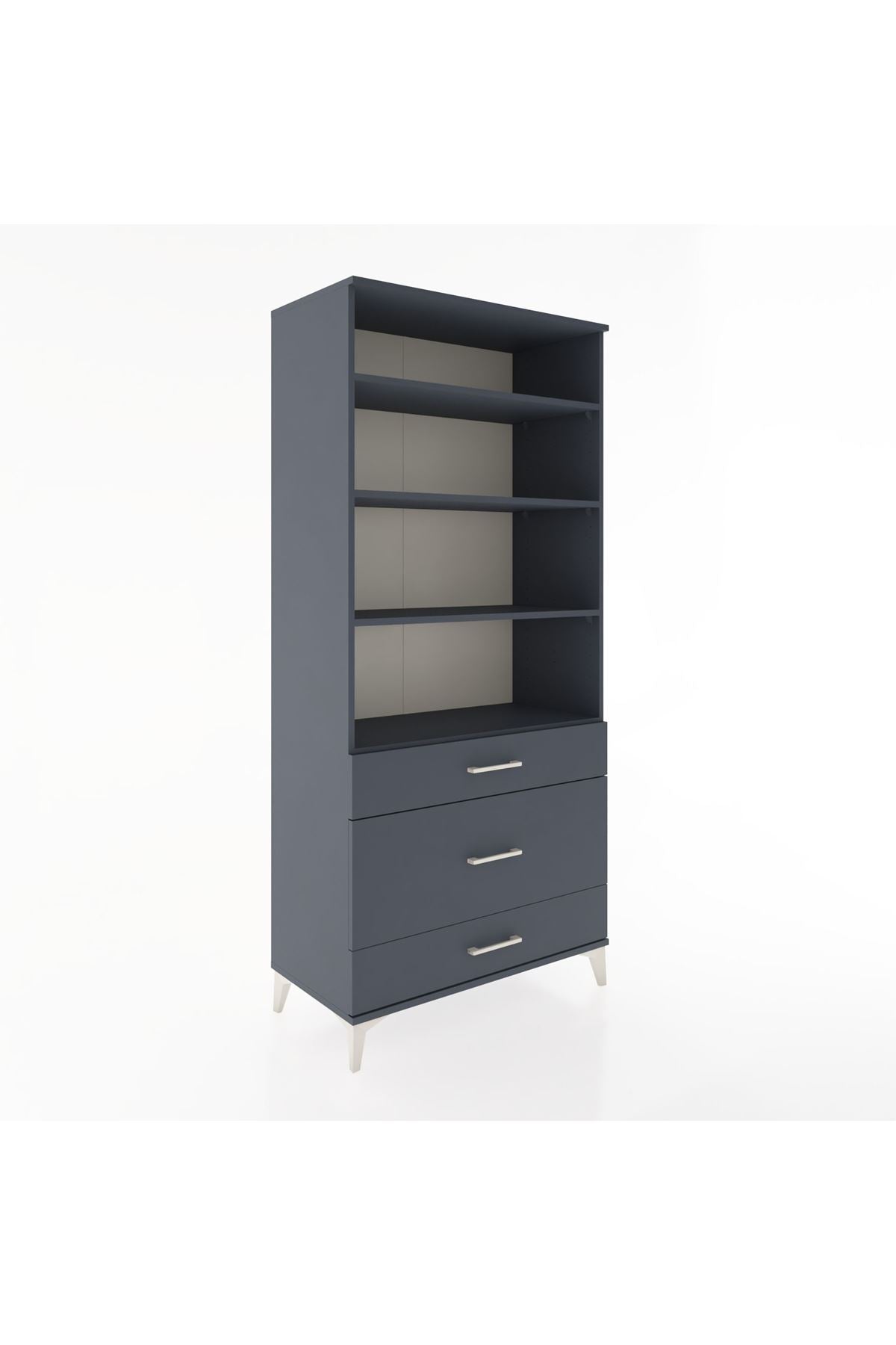 Hyperion Dolap 4 Raflı 3 Çekmeceli 88x44x195 - S60M045V5B