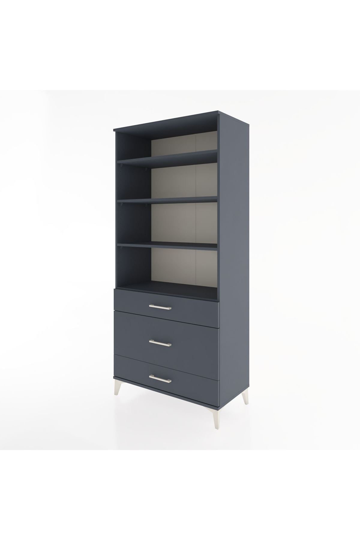 Hyperion Dolap 4 Raflı 3 Çekmeceli 88x44x195 - S60M045V5B