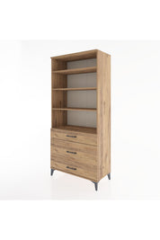 Hyperion Dolap 4 Raflı 3 Çekmeceli 88x44x195 - S60M045V9B