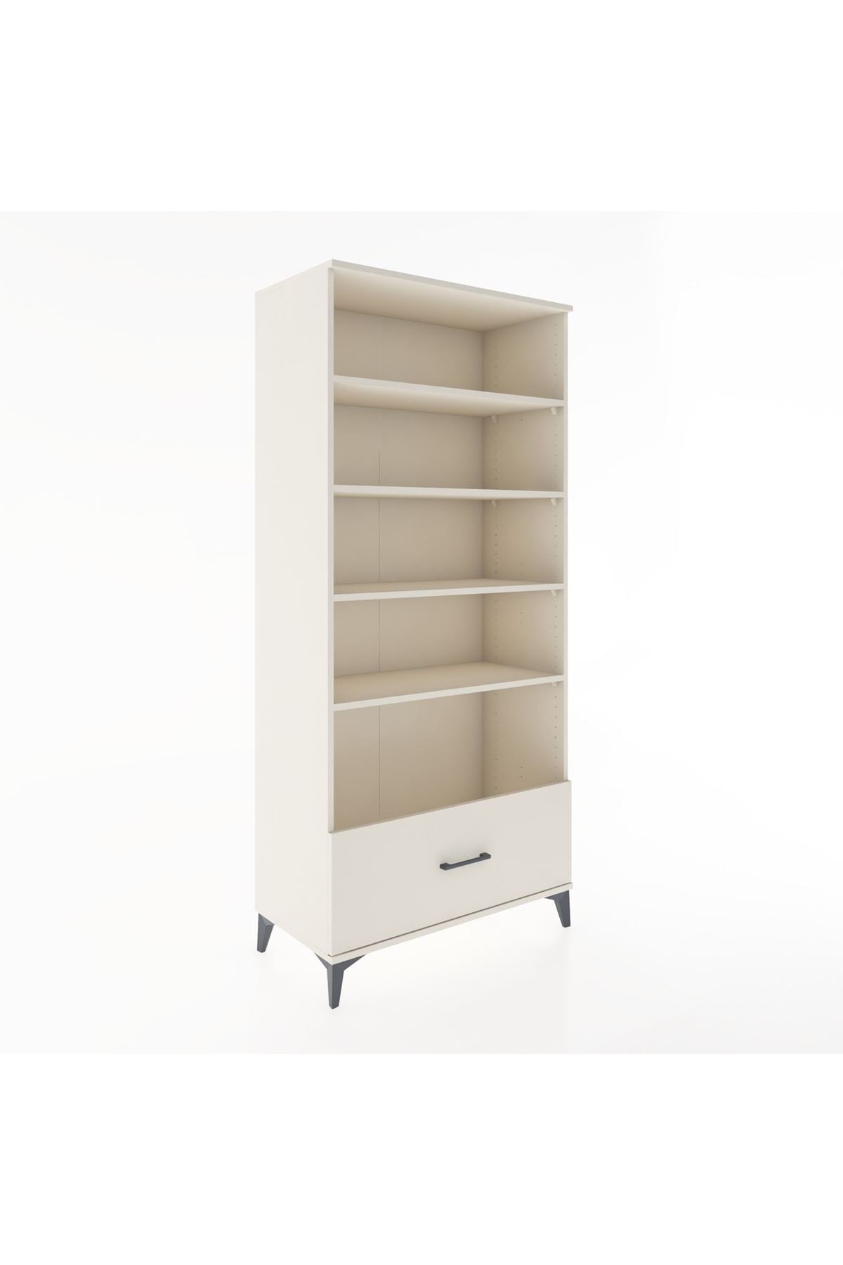 Hyperion Dolap 4 Raflı Tek Çekmeceli 88x44x195 - S60M046V1B