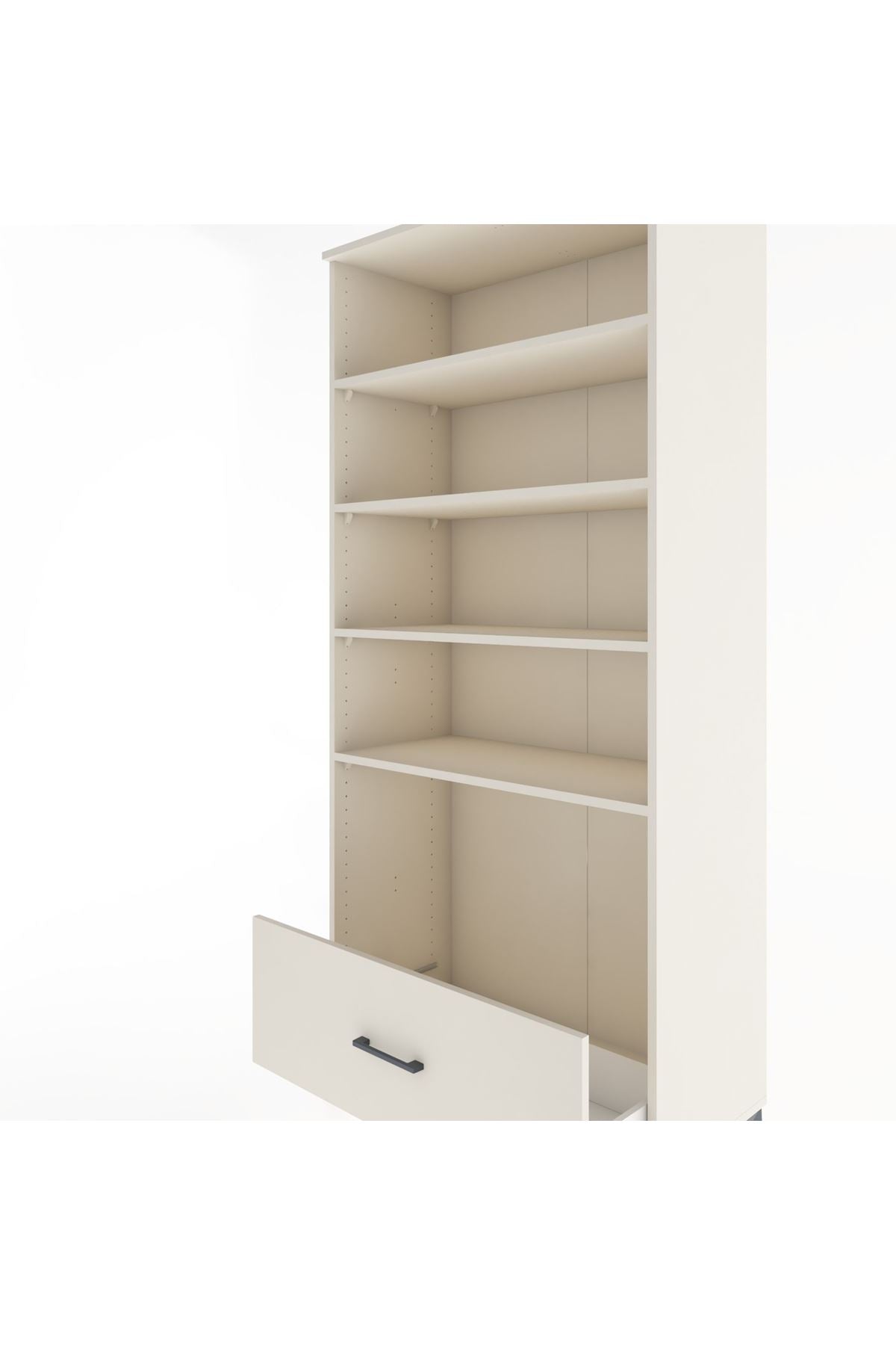 Hyperion Dolap 4 Raflı Tek Çekmeceli 88x44x195 - S60M046V1B