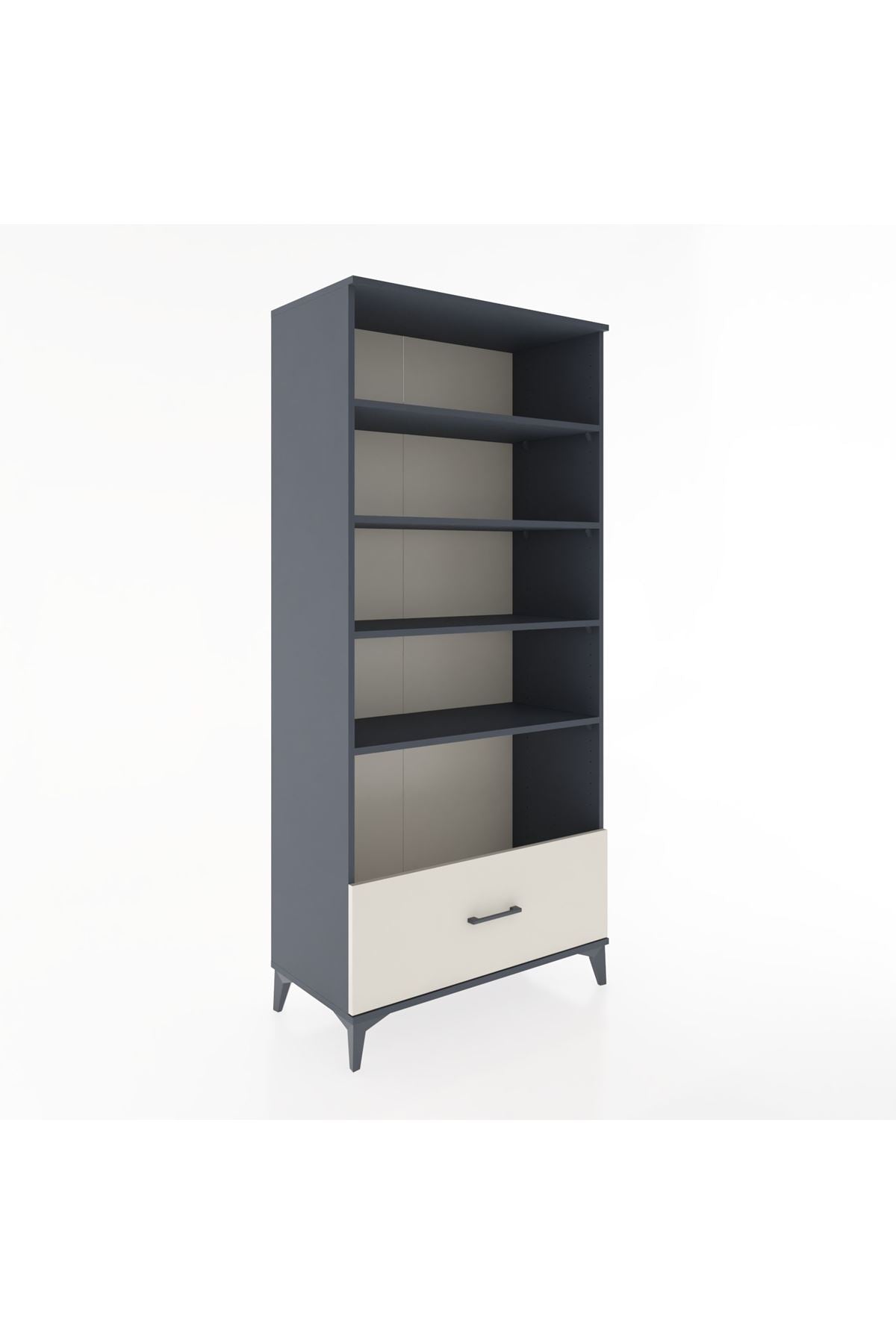 Hyperion Dolap 4 Raflı Tek Çekmeceli 88x44x195 - S60M046V4B