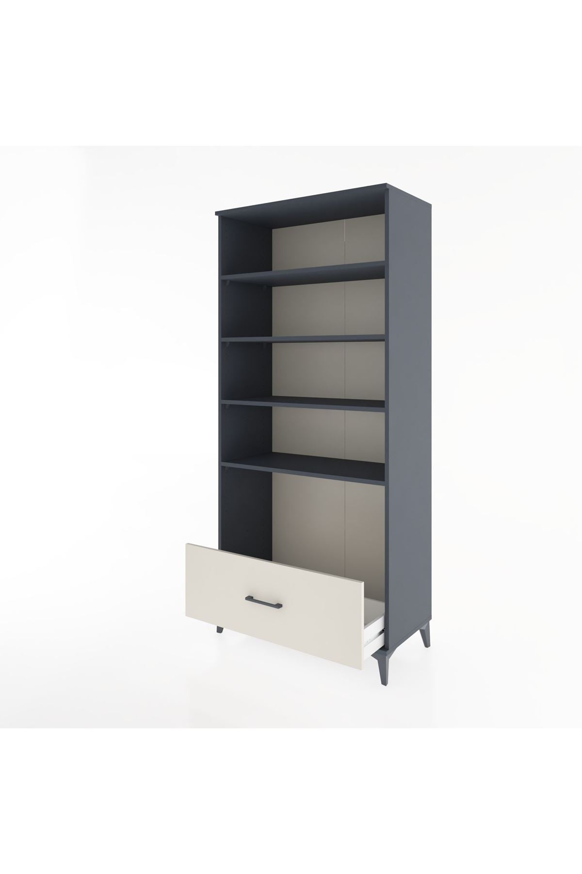 Hyperion Dolap 4 Raflı Tek Çekmeceli 88x44x195 - S60M046V4B