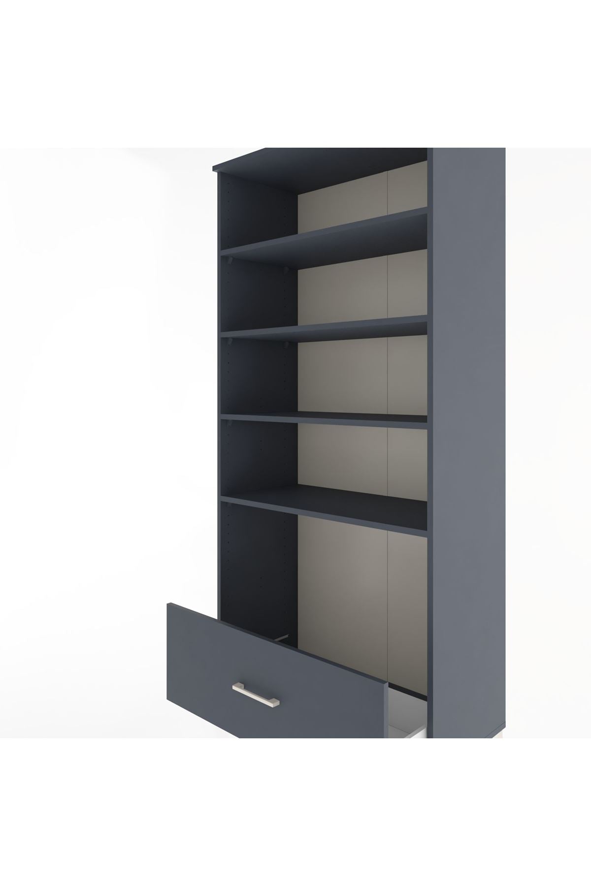 Hyperion Dolap 4 Raflı Tek Çekmeceli 88x44x195 - S60M046V5B