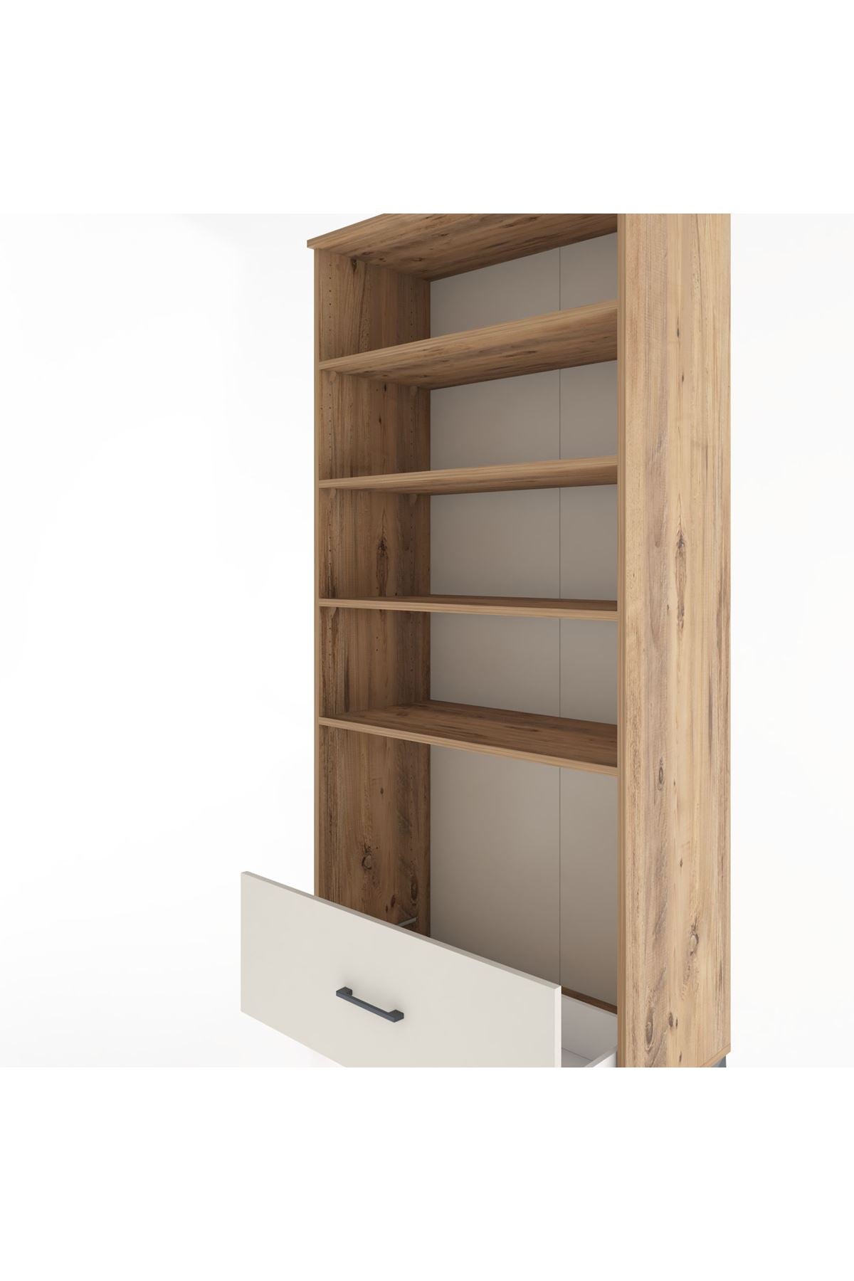 Hyperion Dolap 4 Raflı Tek Çekmeceli 88x44x195 - S60M046V7B
