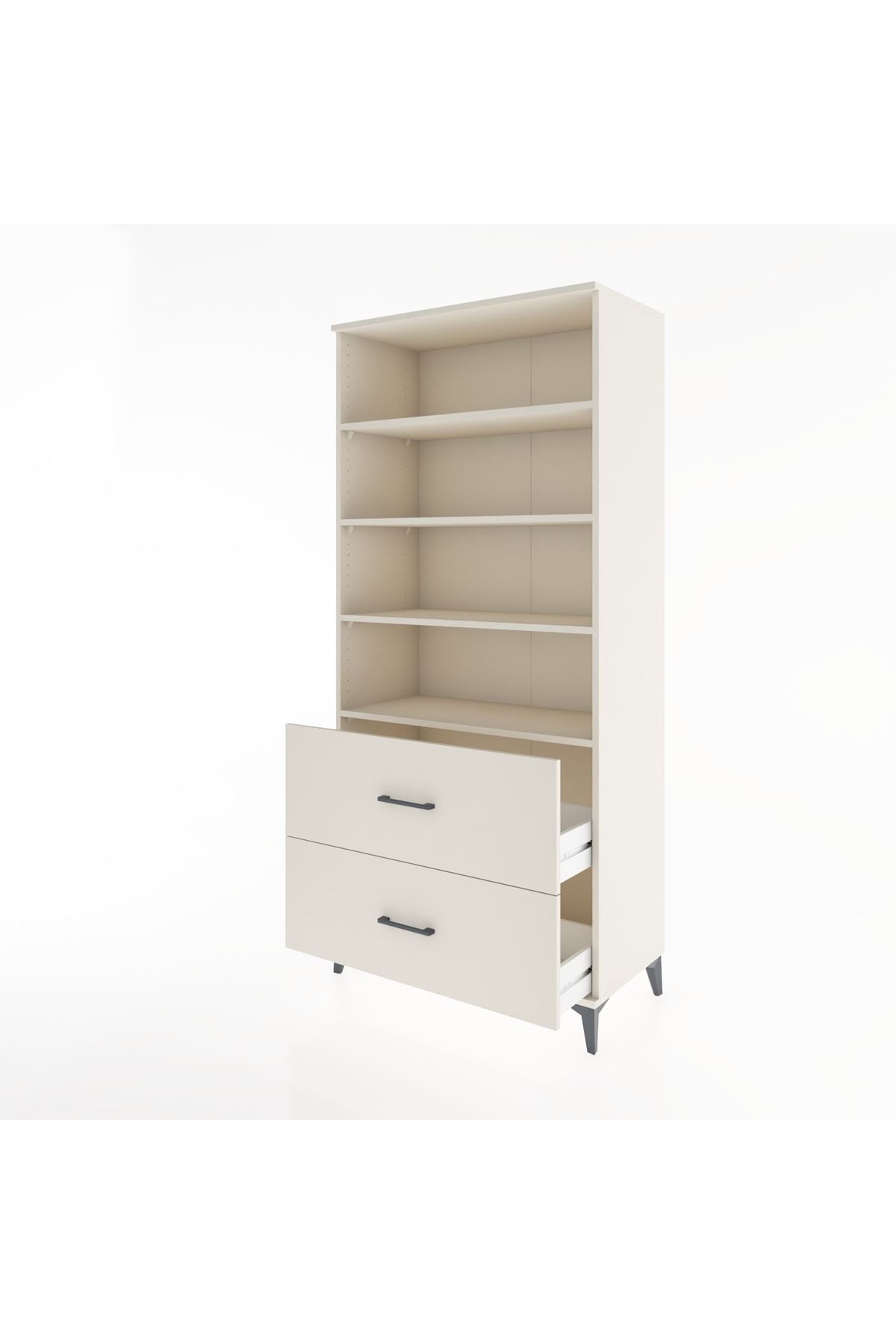 Hyperion Dolap 4 Raflı 2 Çekmeceli 88x44x195 - S60M047V1B