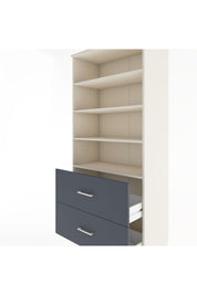 Hyperion Dolap 4 Raflı 2 Çekmeceli 88x44x195 - S60M047V2B
