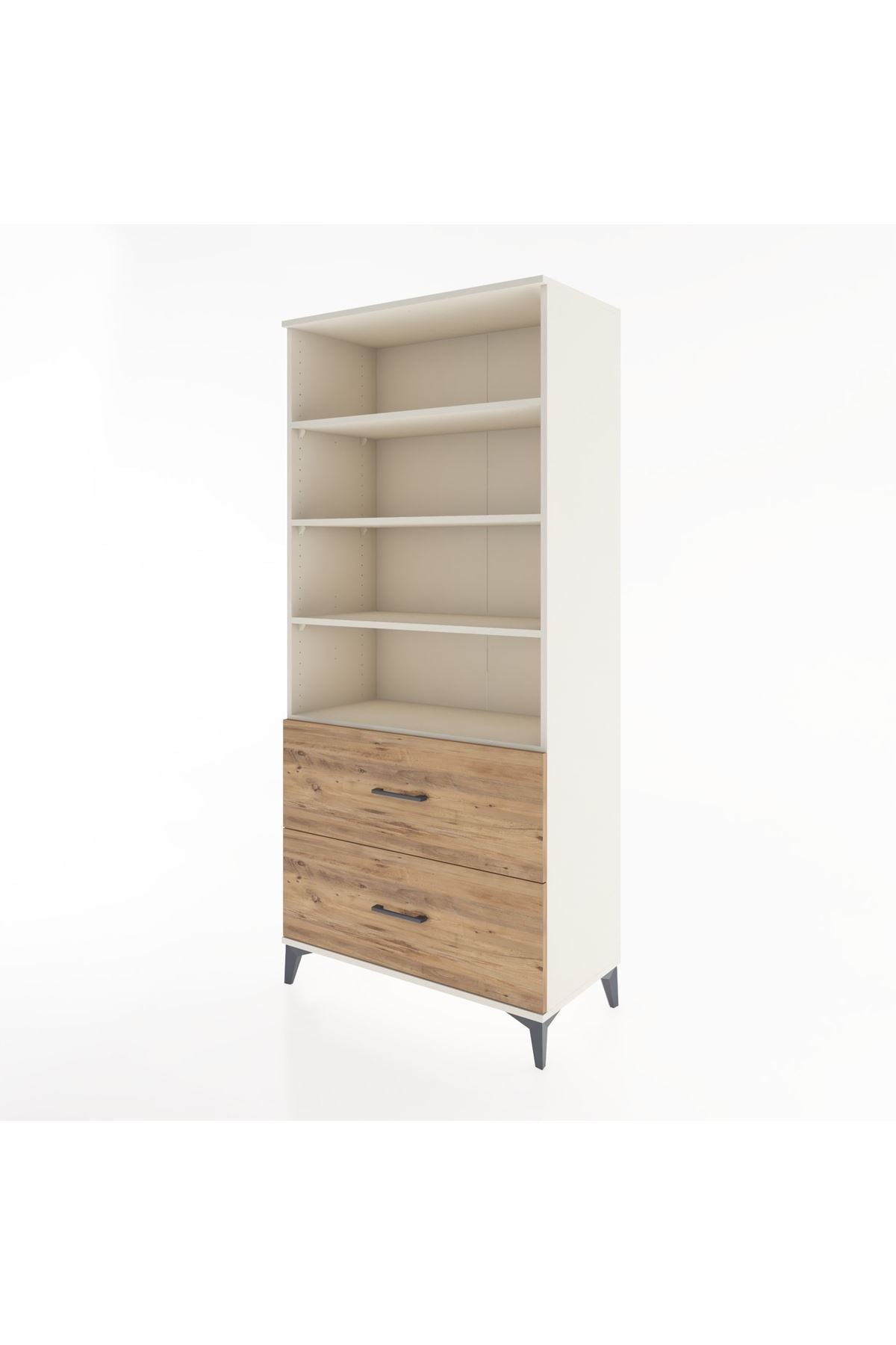 Hyperion Dolap 4 Raflı 2 Çekmeceli 88x44x195 - S60M047V3B