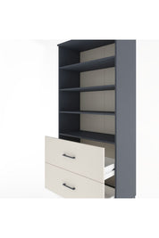 Hyperion Dolap 4 Raflı 2 Çekmeceli 88x44x195 - S60M047V4B