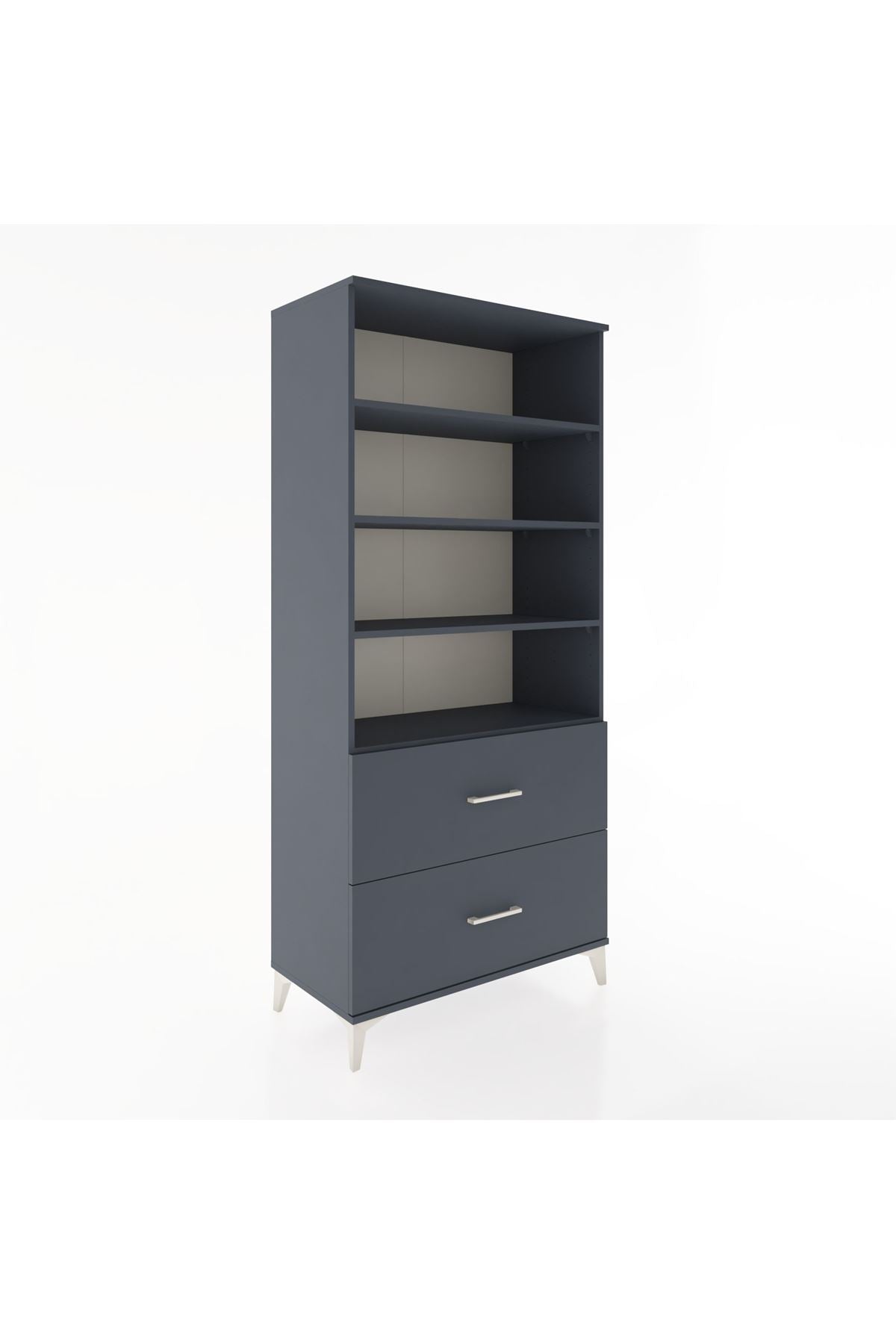 Hyperion Dolap 4 Raflı 2 Çekmeceli 88x44x195 - S60M047V5B