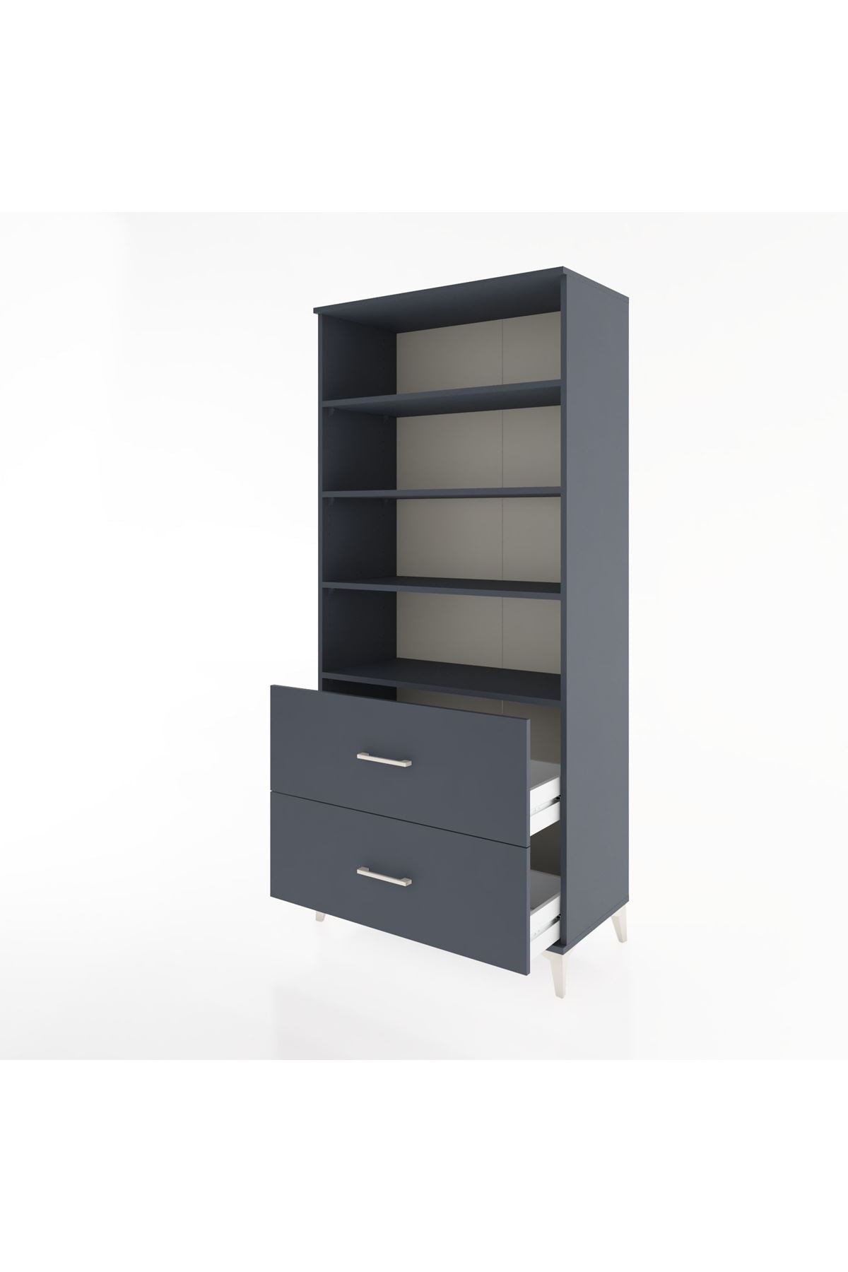 Hyperion Dolap 4 Raflı 2 Çekmeceli 88x44x195 - S60M047V5B