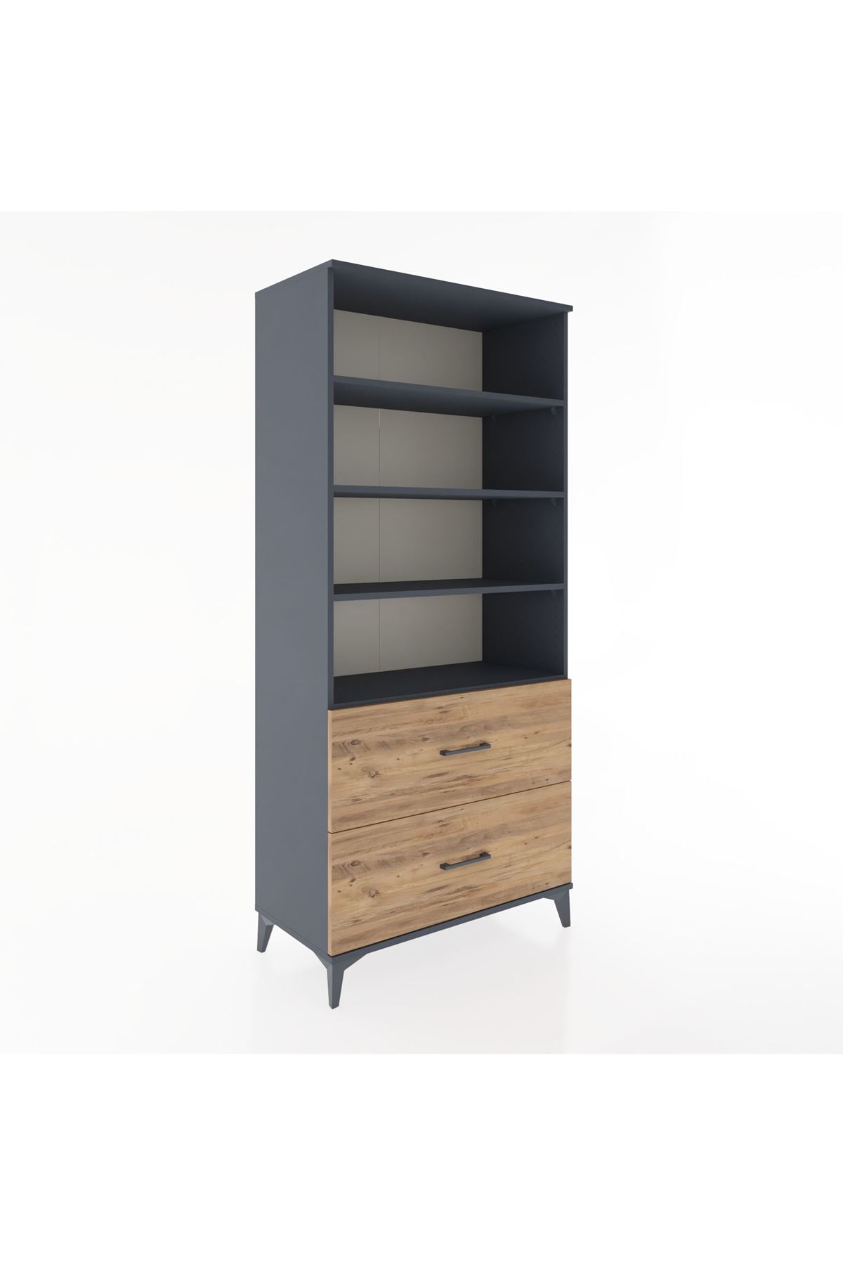 Hyperion Dolap 4 Raflı 2 Çekmeceli 88x44x195 - S60M047V6B