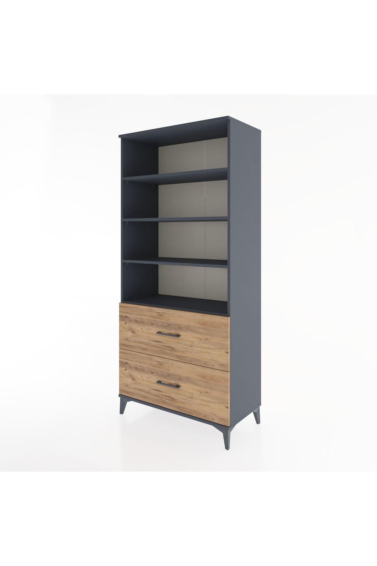Hyperion Dolap 4 Raflı 2 Çekmeceli 88x44x195 - S60M047V6B