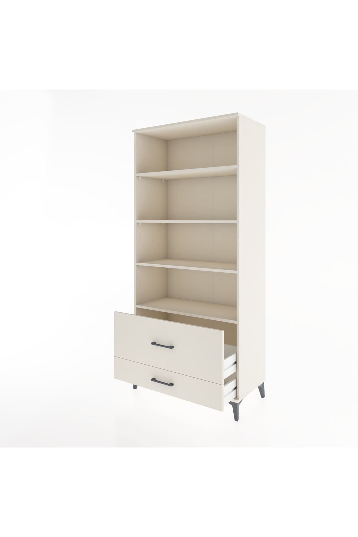 Hyperion Dolap 4 Raflı 2 Çekmeceli 88x44x195 - S60M048V1B