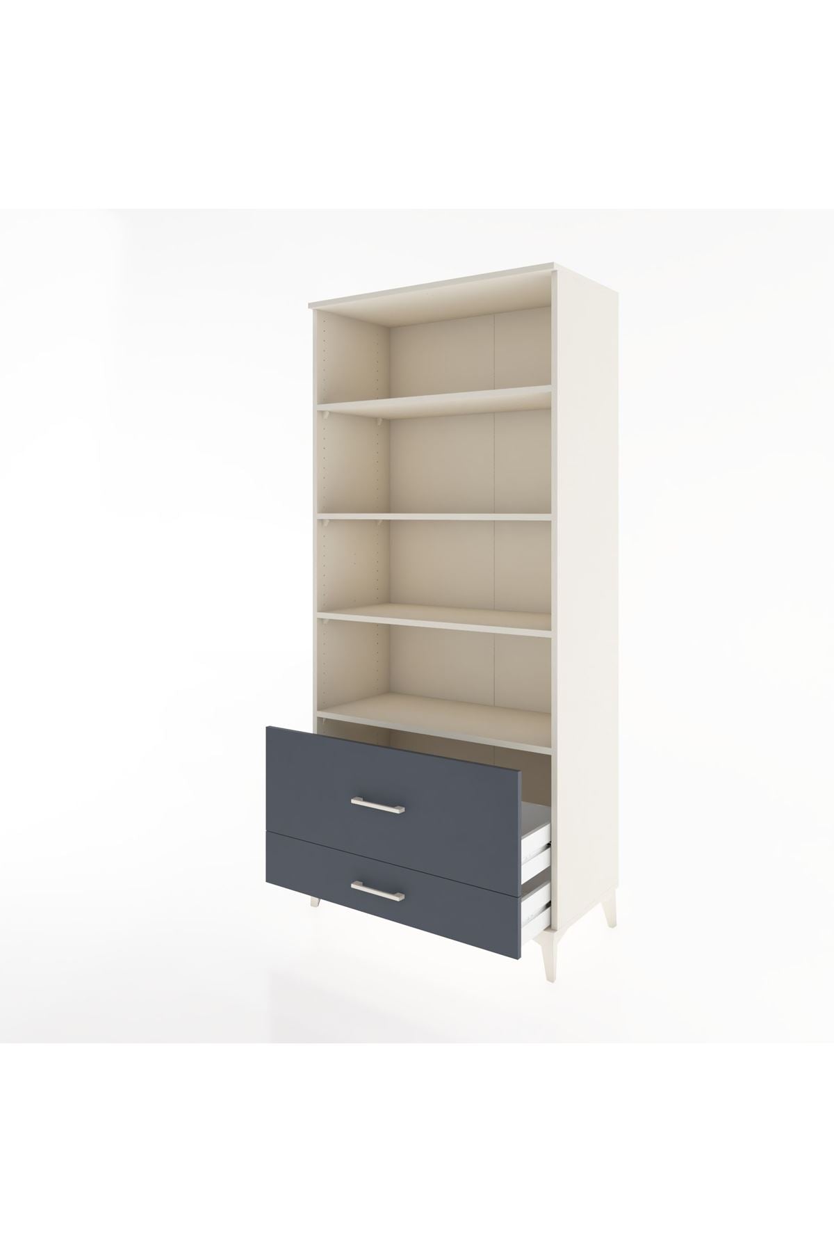 Hyperion Dolap 4 Raflı 2 Çekmeceli 88x44x195 - S60M048V2B