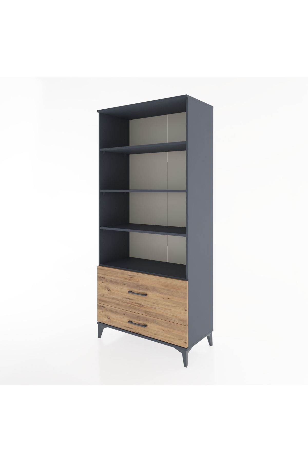 Hyperion Dolap 4 Raflı 2 Çekmeceli 88x44x195 - S60M048V6B