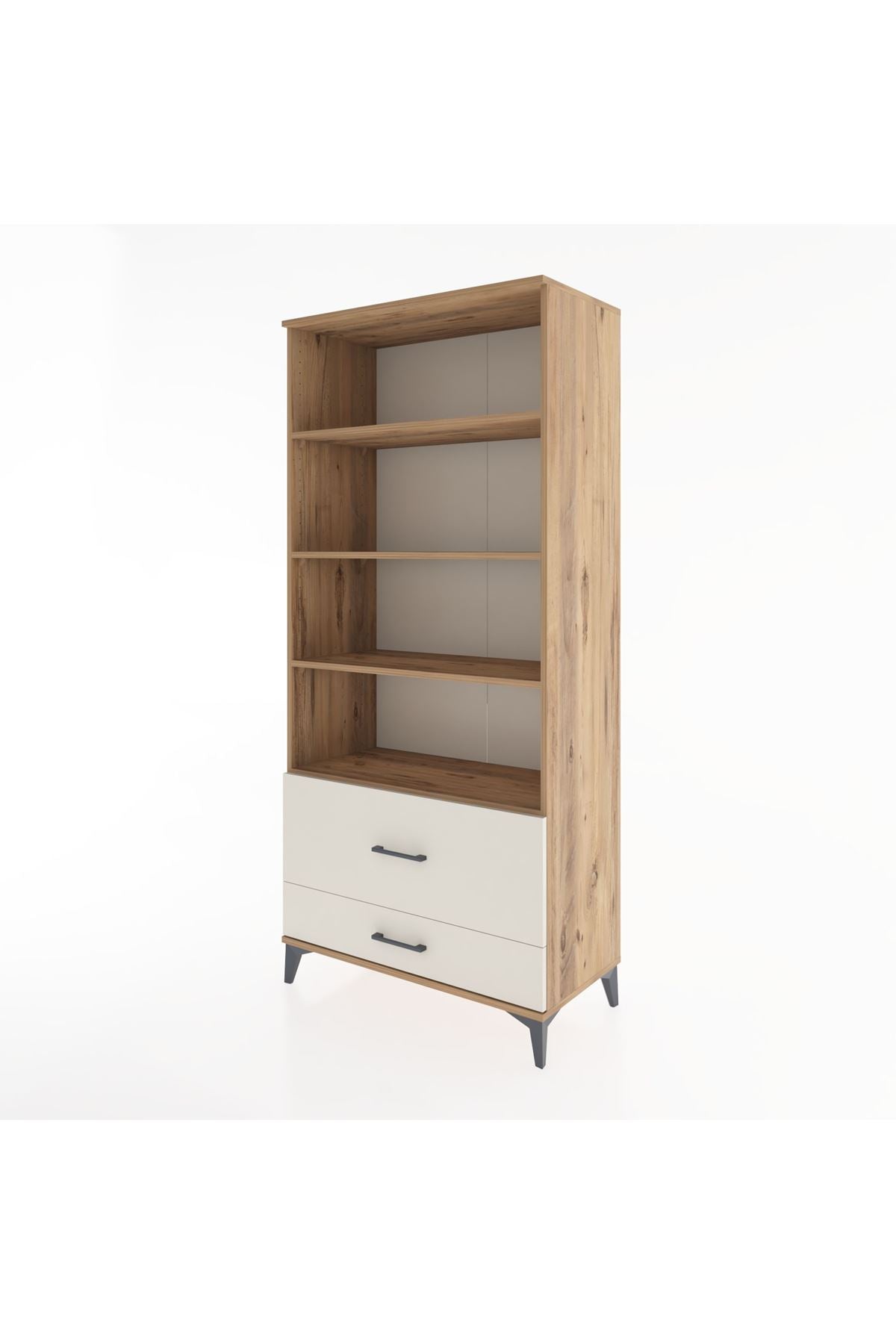 Hyperion Dolap 4 Raflı 2 Çekmeceli 88x44x195 - S60M048V7B