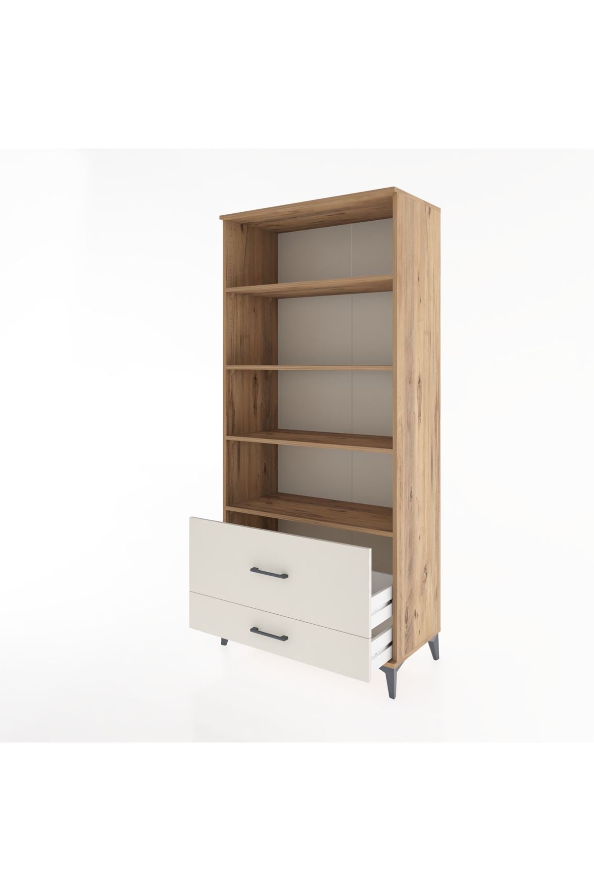 Hyperion Dolap 4 Raflı 2 Çekmeceli 88x44x195 - S60M048V7B
