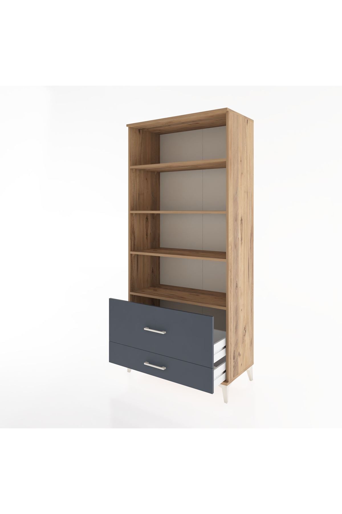 Hyperion Dolap 4 Raflı 2 Çekmeceli 88x44x195 - S60M048V8B